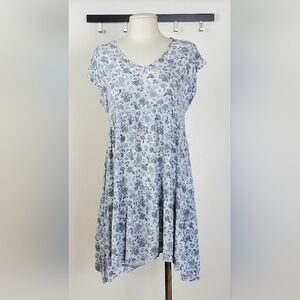 Floral V-Neck Dress, M